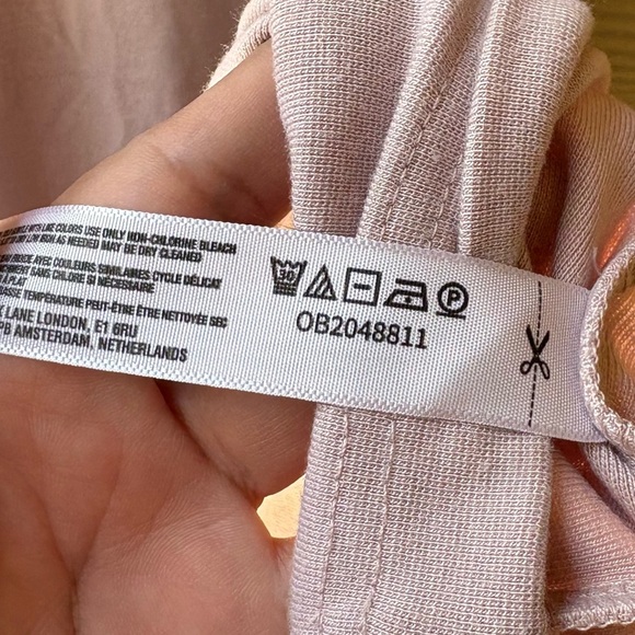 NWOT Free People Beach Good Feels Mock Neck Midi in Pink Size XL - Picture 5 of 6